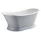 Aqua Eden 67.38 L, 29.5 W, Matte Gray/Glossy White, Solid Surface White Stone VRTDS683027WG - alternate 2